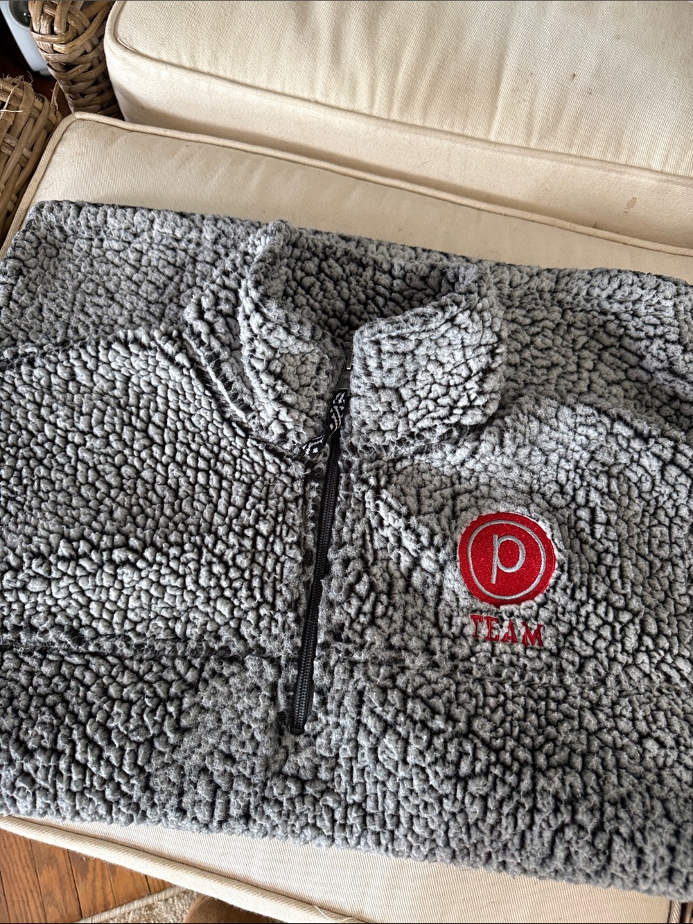 Pure Barre 1/4 zip Sherpa